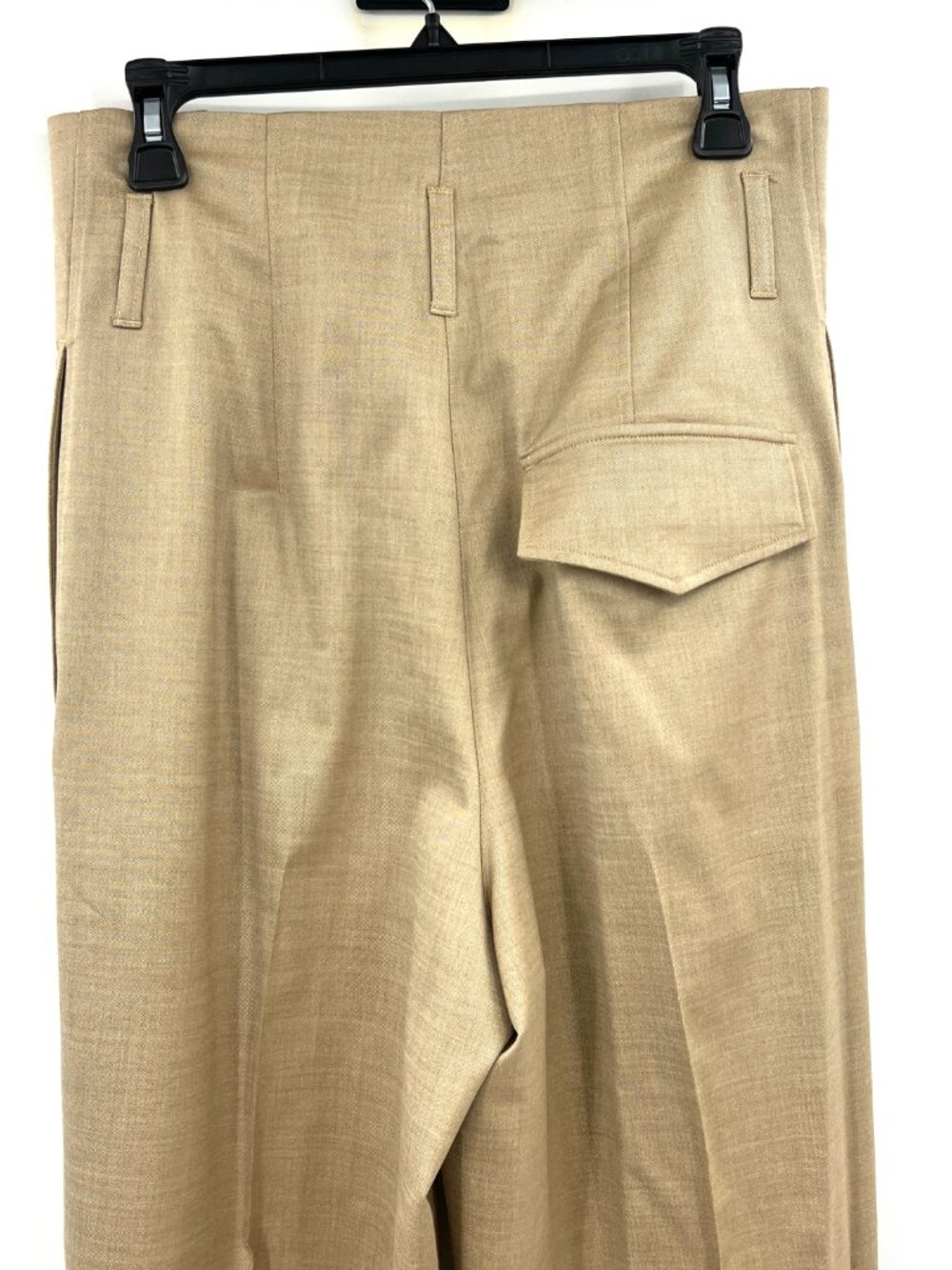 NWT COS Wool Blend Beige High Waisted Wide Leg Pants Women's 6 - Picture 5 of 9